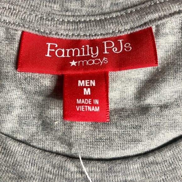 Holiday Family PJs Blue and Grey Holiday Lights 2 Piece Set - Size Medium - Picture 7 of 16